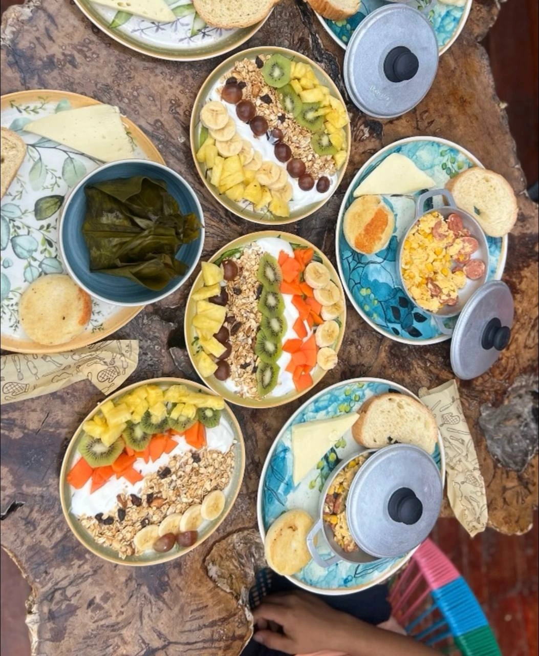 Amanecer desde la cabaña